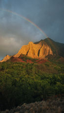 fine art photography prints photographer educator workshops Rainbow in the Kalalau Valley on Kauai