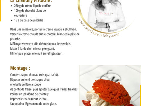 L'Écrin de Marlène, la recette des choux à la fraise de Châteldon