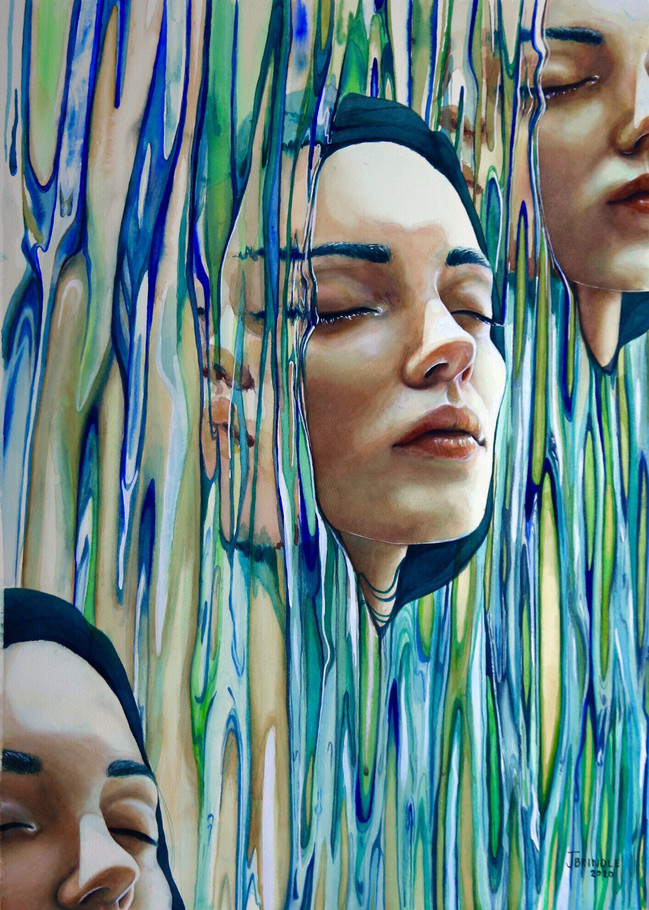 Cleanse painting by Jennifer Brindle
