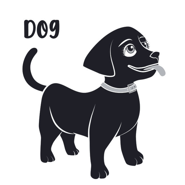 Dog Digital Illustration by Jennifer Brindle