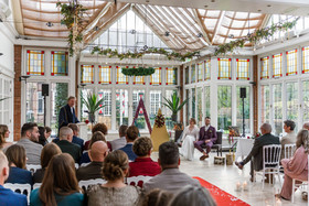 Trouwen in Kasteel Maurick in kerstsferen