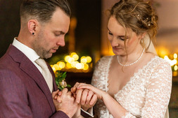 Trouwen in Kasteel Maurick in kerstsferen