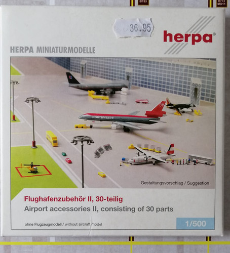 HERPA AIRPORT ACCESSORIES II / 30 PART SET - 1/500 | wings400