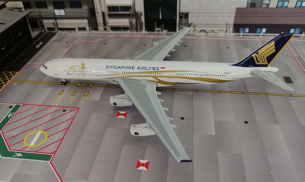GEMINI JETS SINGAPORE AIRLINES  AIRBUS A340-300 9V-SJE 1/400