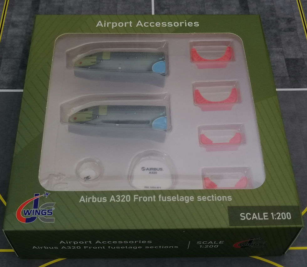 Miniatura: JCWINGS JCGSESETC 1/200 AIRPORT ACCESSORIES AIRBUS A320 FRONT FUSELAGE SECTIONS