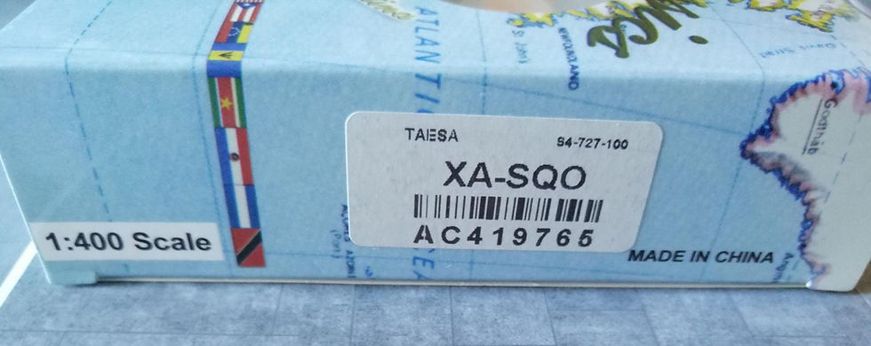 Miniatura: AEROCLASSICS TAESA BOEING B727-100 XA-SQO  1/400