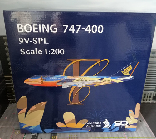SQ Wings 1:200 シンガポール航空 B747-400 9V-SPK JC Wings 【予約商品】747-400 シンガポール航空 「Tropical