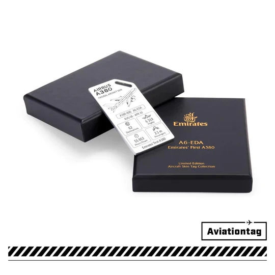 サムネイル： AVIATIONTAG EMIRATES AIRBUS A380 A6-EDA SPECIAL EDITION TAG
