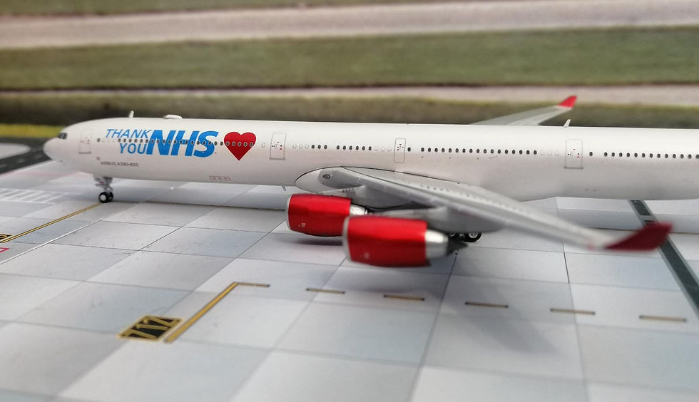 الصورة المصغرة: JC WINGS MALETH AEROSPACE AIRBUS A340-600 9H-EAL "THANK YOU NHS" 1/400