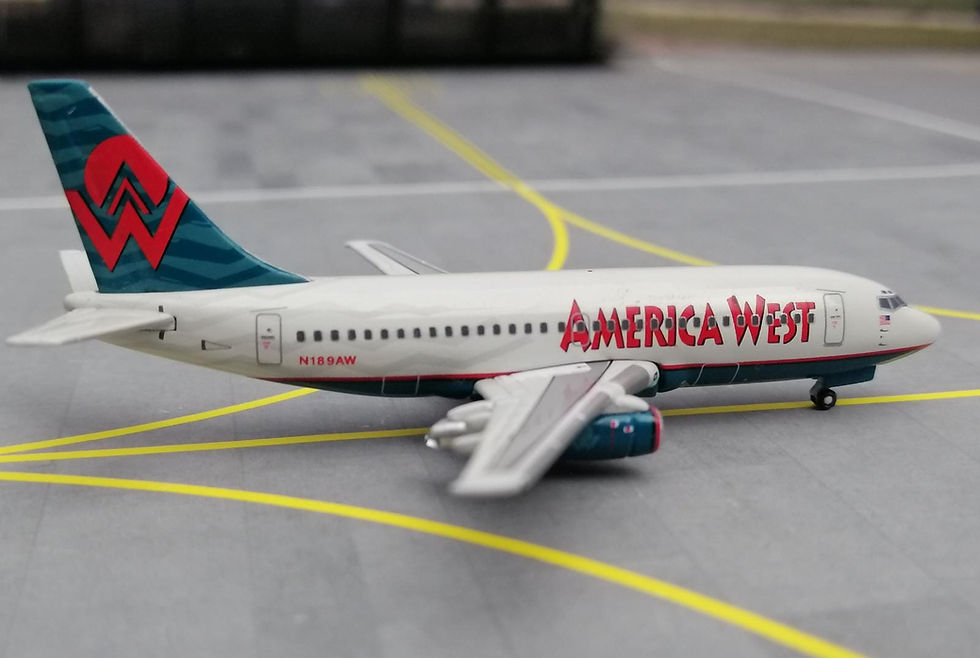 Thumbnail: GEMINI JETS AMERICA WEST AIRLINES B737-200 N189AW/N126AW TWINSET 1/400