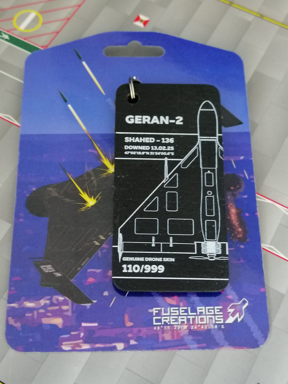 Miniaturebillede: FUSELAGE CREATIONS DOWNED RUSSIAN DRONE GERAN-2 SHAHEED-136 LIMITED TO 999