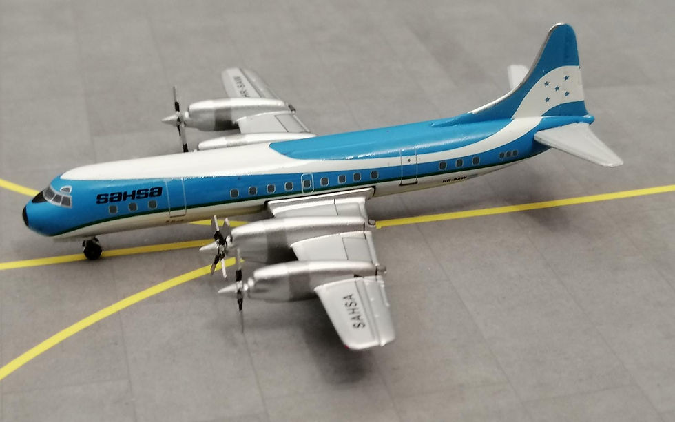 EL AVIADOR MODELS SAHSA LOCKHEED L-188A ELECTRA  HR-SAW 1/400