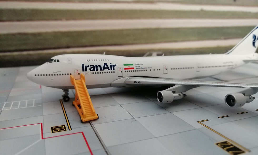 Miniatura: BIGBIRD IRAN AIR B747-100B  EP-IAM  WITH CIERO STICKER 1/400