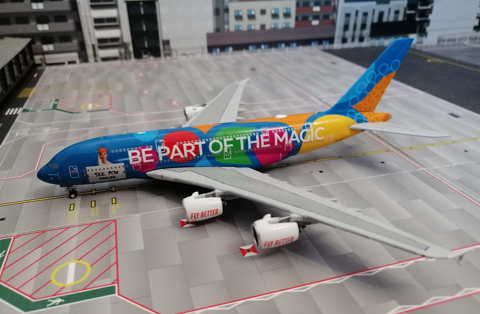 GEMINI JETS EMIRATES A380 A6-EES  "DUBAI EXPO -BLUE" 1/400
