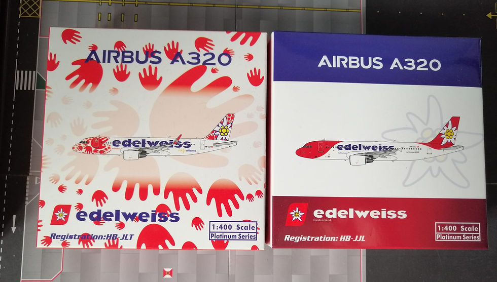 EDELWWEISS AIRBUS A320 TWINSET HB-JLT / HB-JJL 1/400