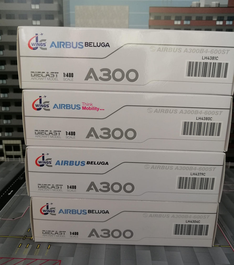 Miniatura: JC WINGS  AIRBUS BELUGA A300-600ST "QUAD SET " INTERACTIVE  1/400