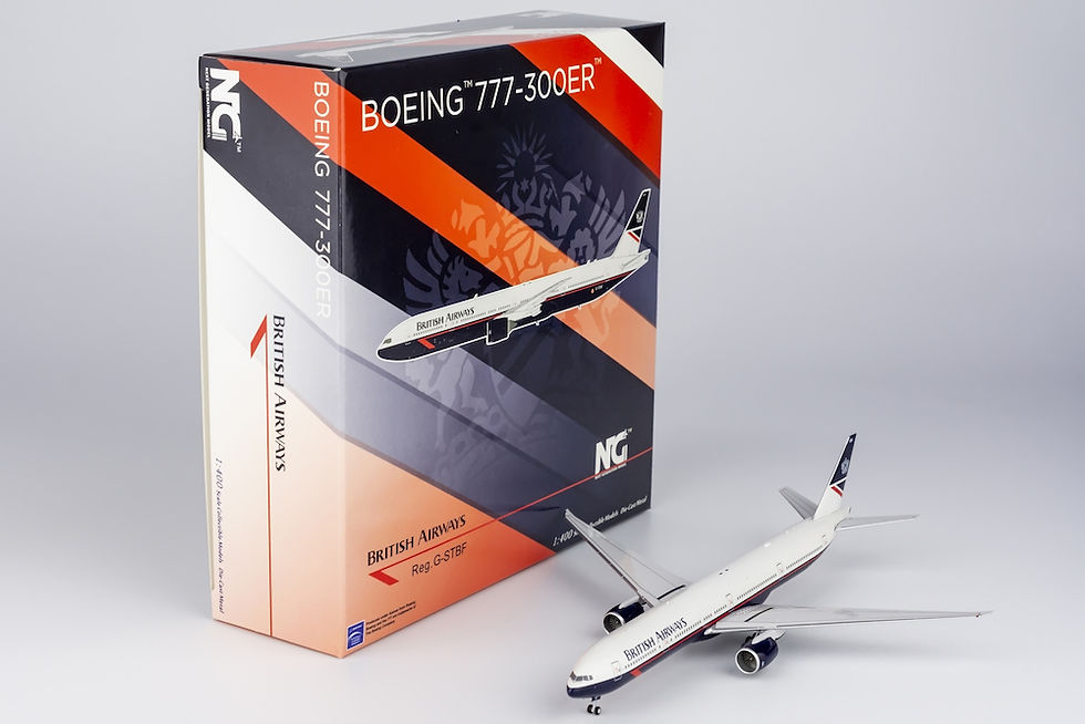 Miniatura: NG MODELS BRITISH AIRWAYS BOEING B777-300ER   G-STBF ( FANTASY RETRO) 1/400