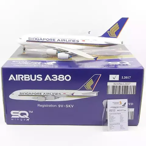 1/200 シンガポール航空 エアバスA380  9V-SKV 1/200 シンガポール航空 エアバスA380 9V-SKV for SQ Wings for