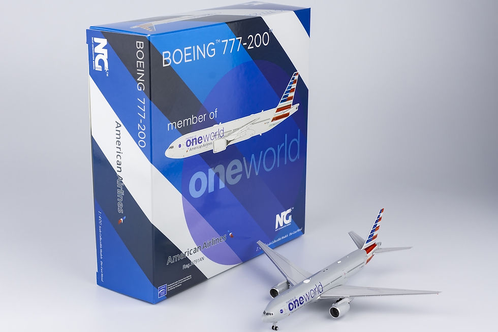 サムネイル： NG MODELS AMERICAN AIRLINES BOEING B777-200ER  "ONE WORLD" N791AN 1/400