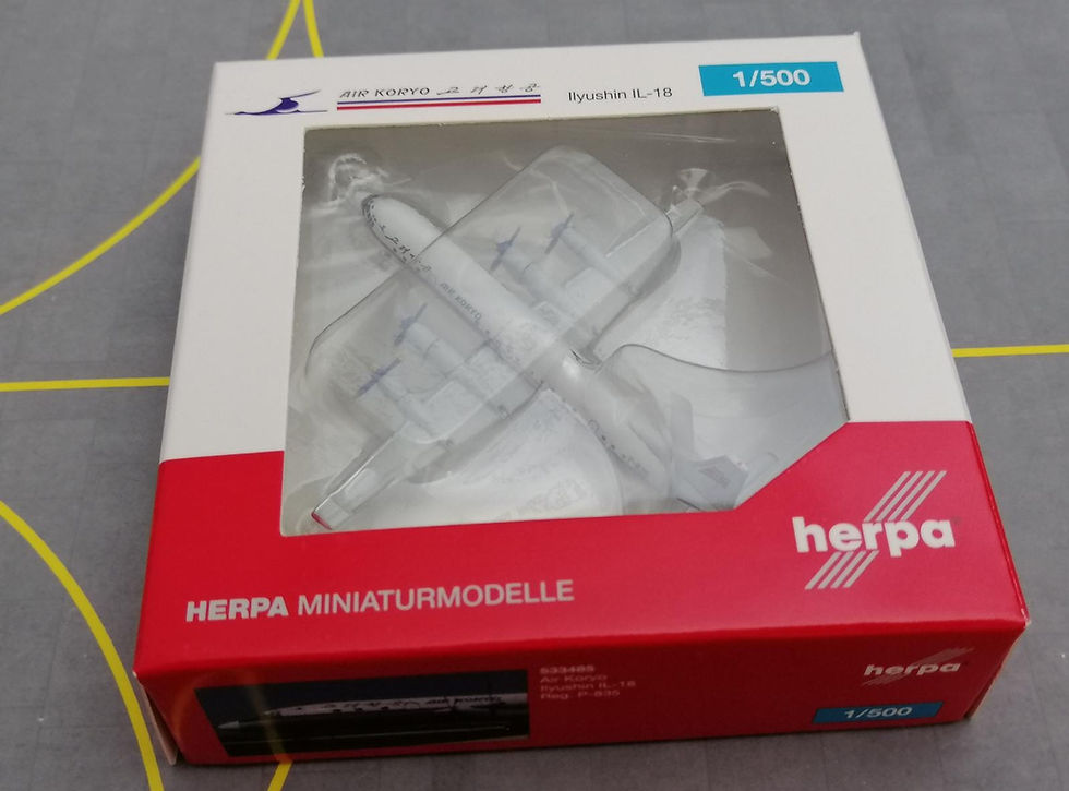 Küçük resim: HERPA  AIR KORYO ILYUSHIN IL-18  P-835  1/500 533485