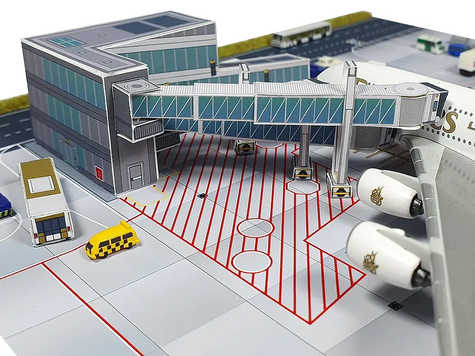 Miniatyrbilde: A4 A380 REMOTE GATE - DISPLAY SERIES  42302 1/400