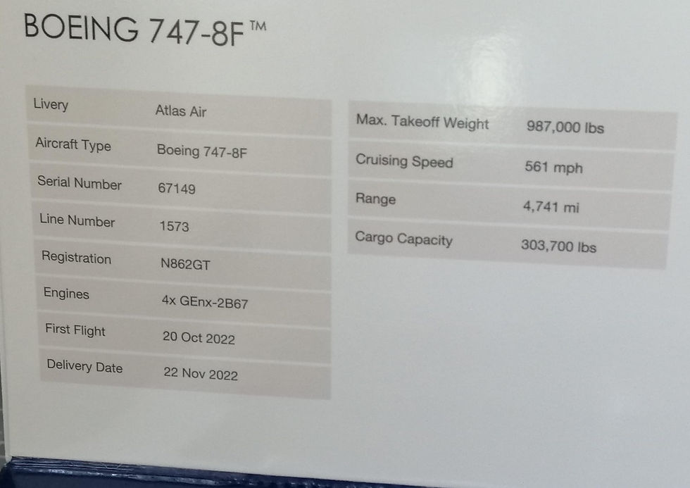 GEMINI JETS ATLAS AIR CARGO B747-8F N862GT  1/400