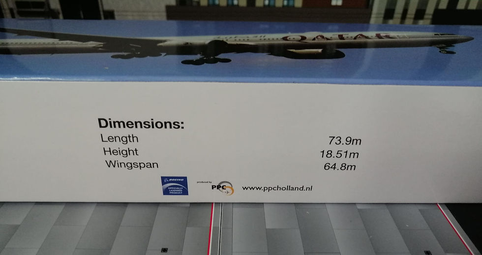 Miniature : PPC QATAR AIRWAYS BOEING B777-300ER 1/200