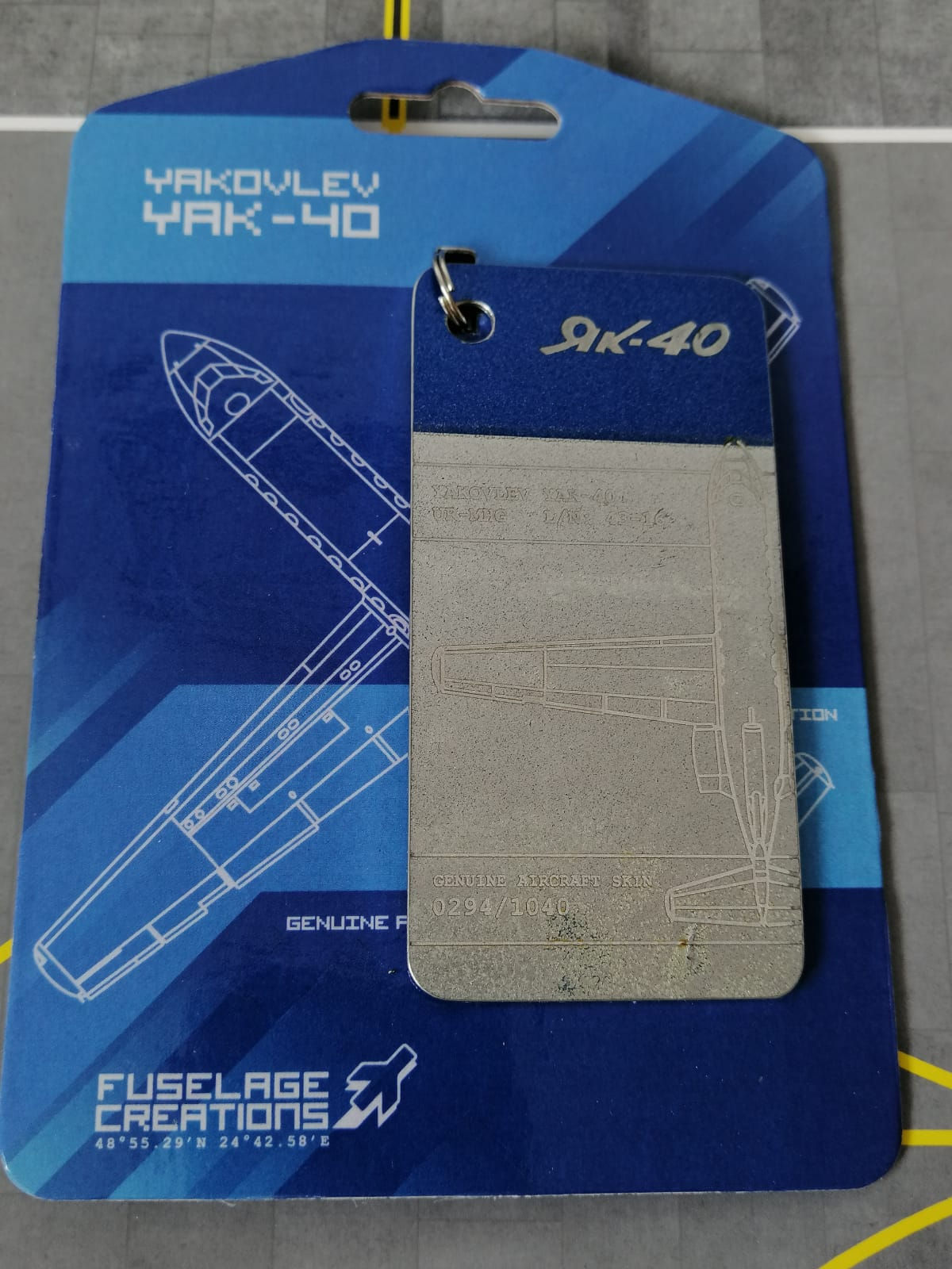 FUSELAGE CREATIONS YAK-40 BLUE/SILVER LIMITED ED