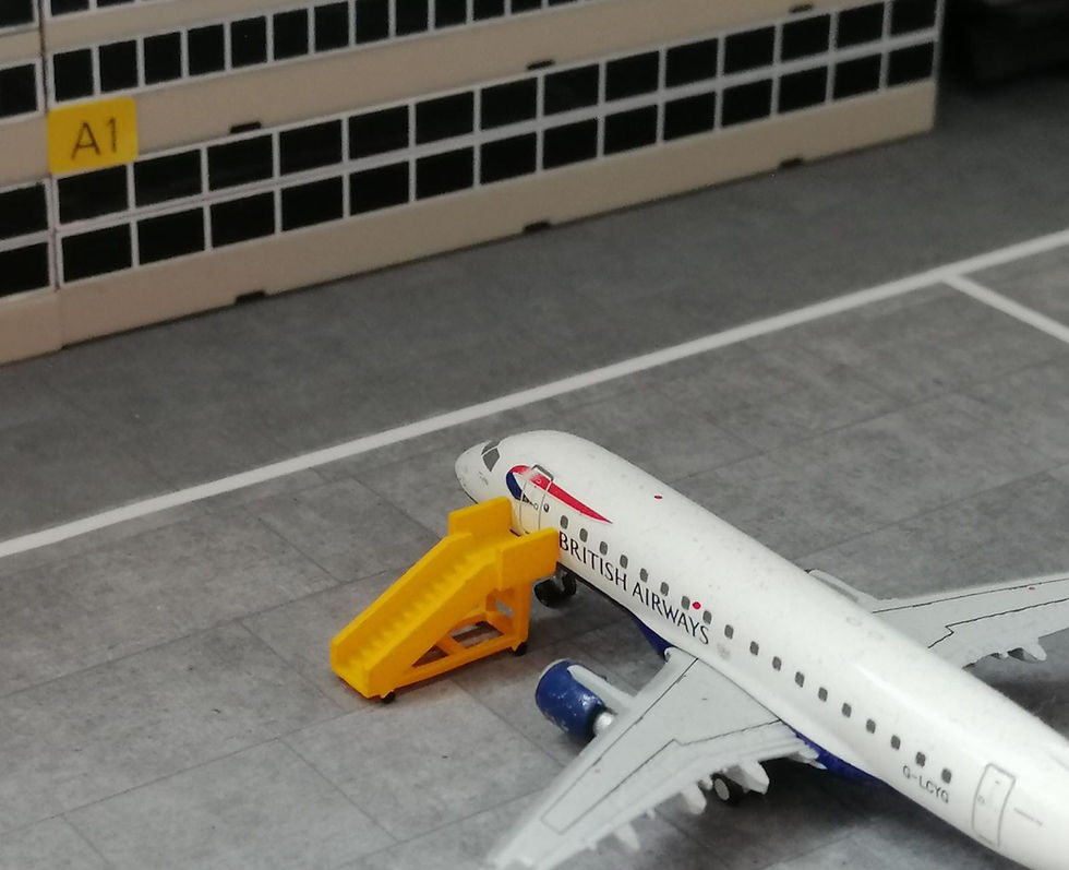 Miniatura: WINGS400 PASSENGER STAIRS /GSE (X6) SMALL AIRCRAFT 1/400 {NEW MATTE FINISH}