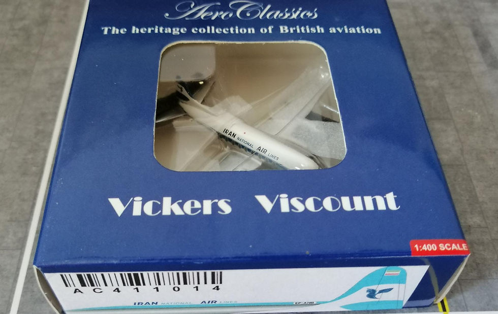 الصورة المصغرة: AEROCLASSICS IRAN AIR VISCOUNT 700 EP-AHB  1/400 AC411014
