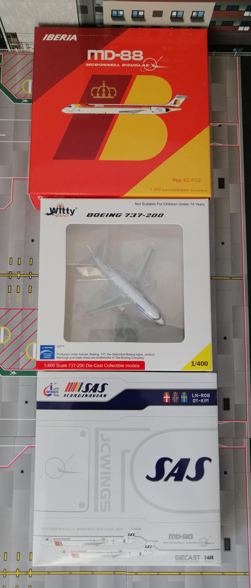 JC WINGS/ NG MODELS / WITTY WINGS CLASSIC EU TRIPLE SET 1/400