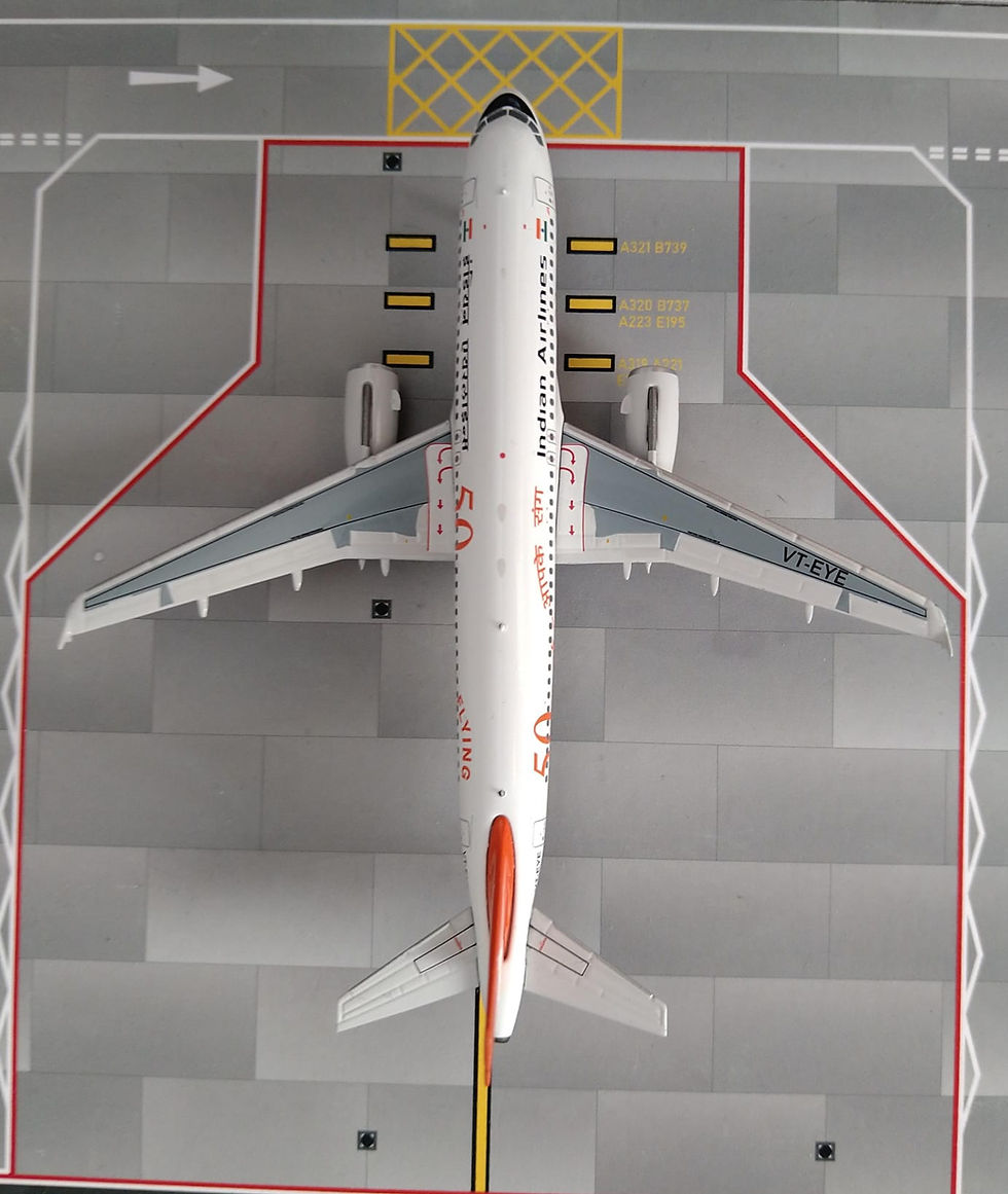 Miniature : INDIAN AIRLINES A320  VT- EYE  "50TH ANNIVESARY LIVERY  1/400 BY PANDA MODELS