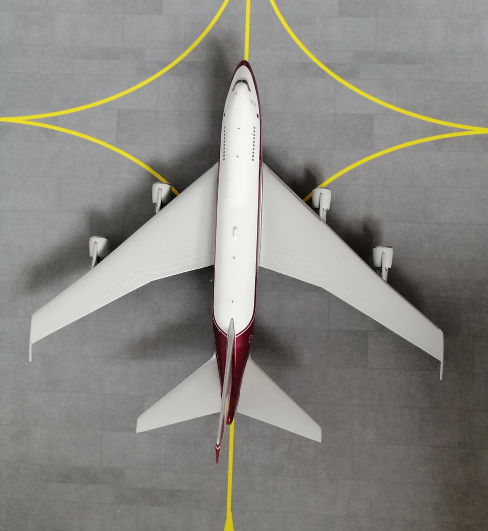 Miniatyrbild: NG MODELS QATAR AMIRI FLIGHT B747SP VP-BAT  1/400