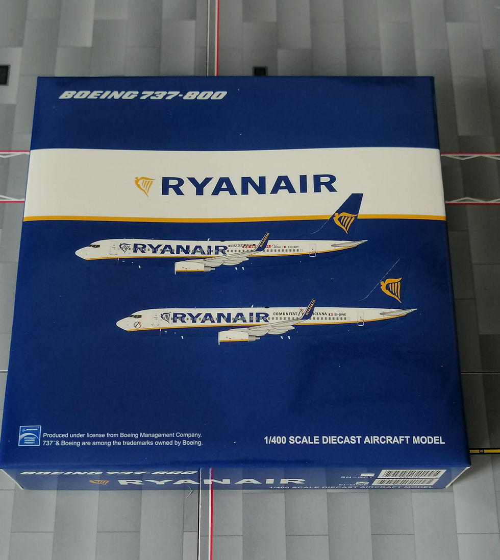 JC WINGS RYANAIR "COMUNITAT VALENCIANA" BOEING B737-800 EI-DWE 1/400