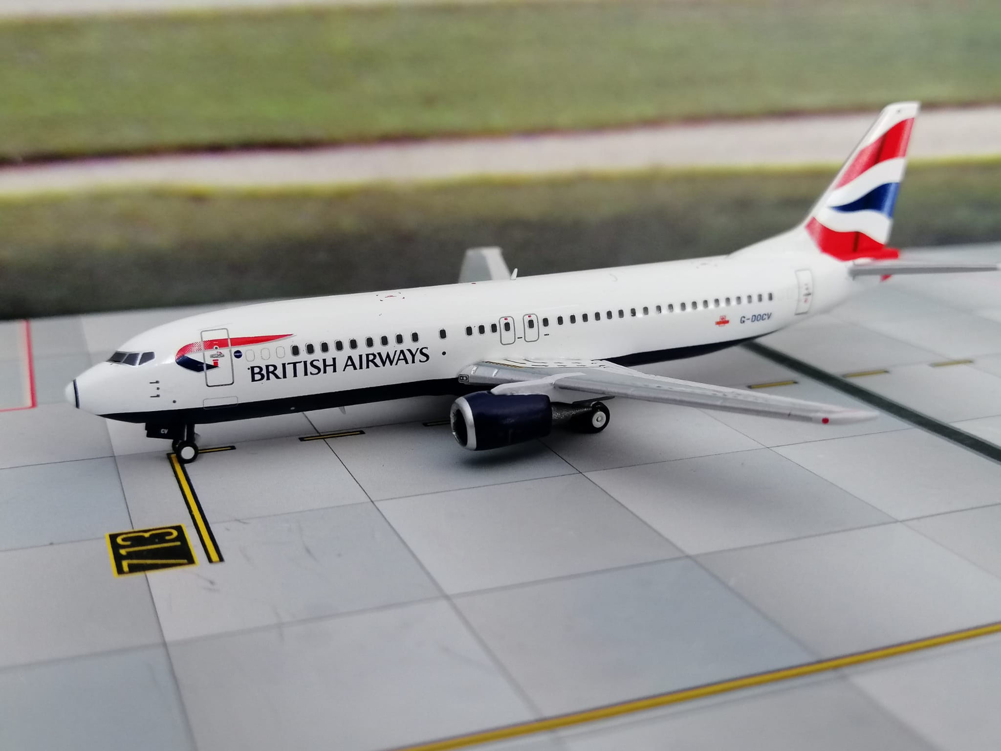 PANDA MODELS BRITISH AIRWAYS BOEING B737-400 G-DOCV INCL GSE