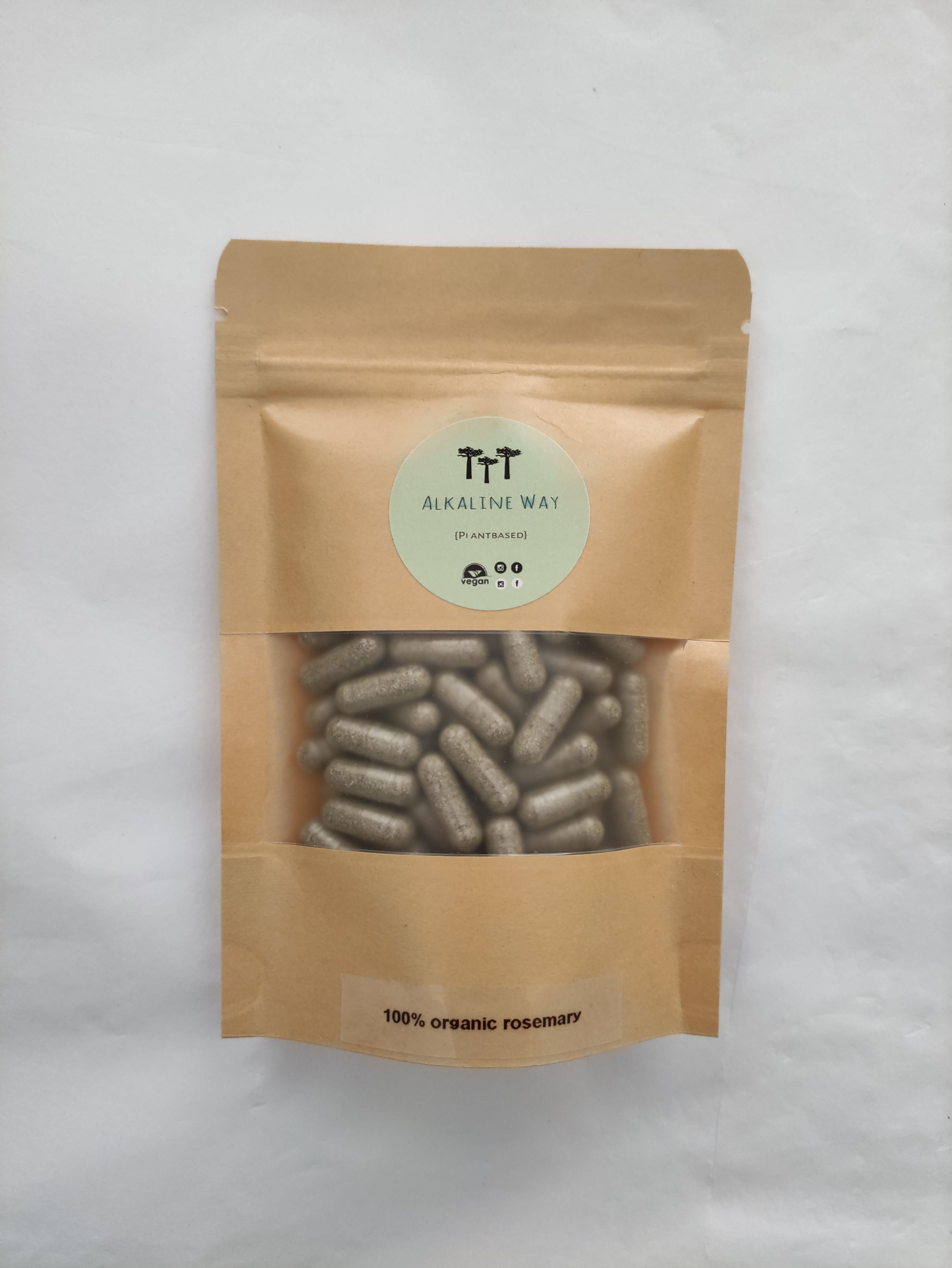 100% Certified Organic Rosemary (Salvia rosmarinus) Capsules