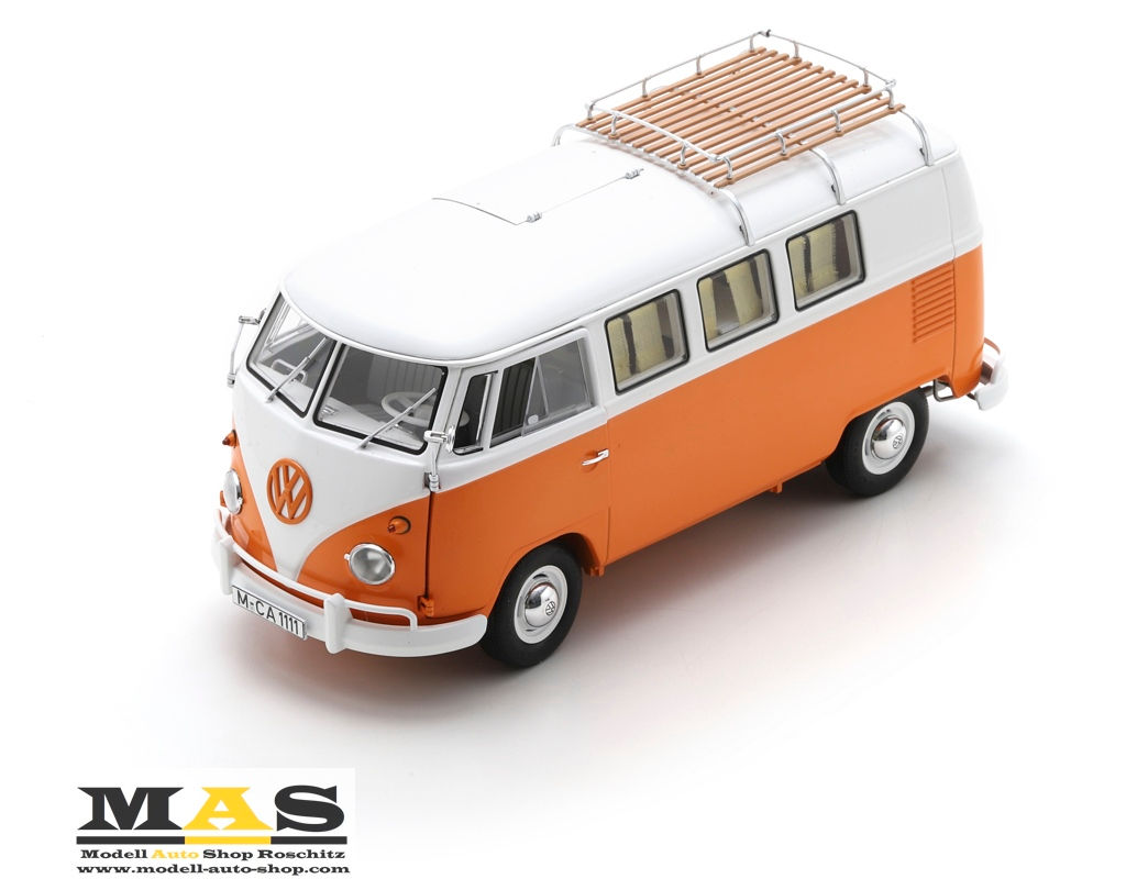 Volkswagen VW T1 Camper 1959 Orange Schuco 1/18