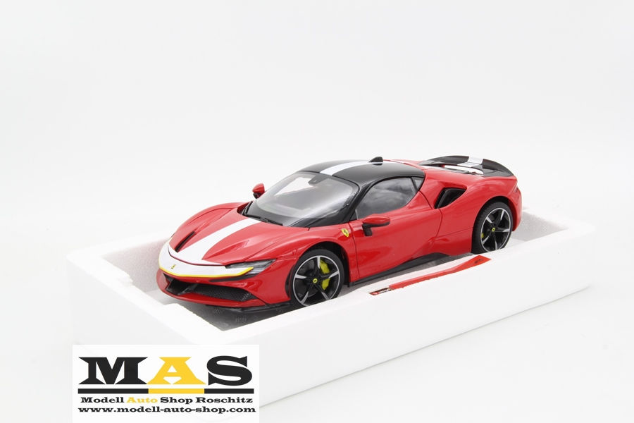 Thumbnail: Ferrari SF90 Stradale Hybrid 2019 Rot Bburago 1/18