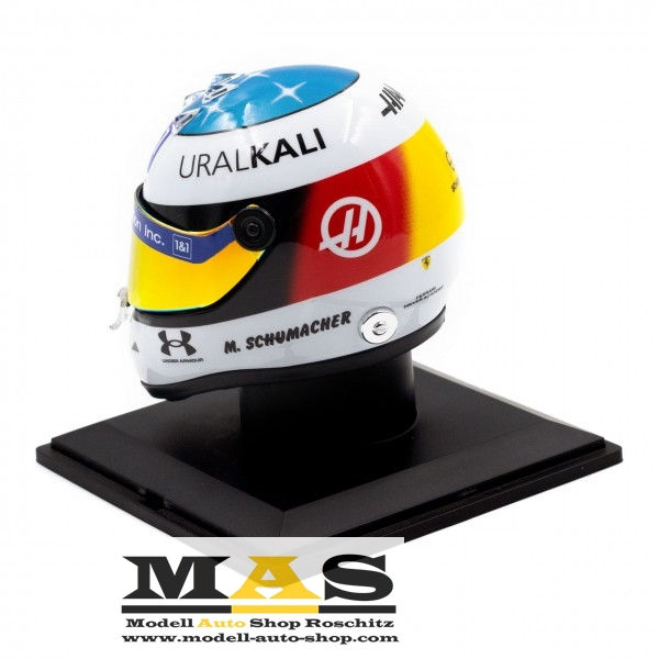 Thumbnail: Mick Schumacher Helm Belgien Spa GP 2021 Haas F1 Team Schuberth 1/4