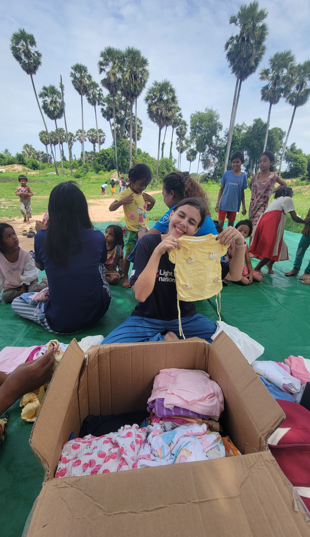 Clothes for our little beauties in the village 