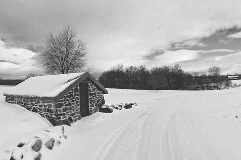 Snowy Springhouse