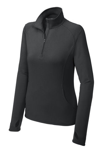 Thumbnail: Ladies Sport-Tek Sport-Wick Stretch 1/4-Zip Pullover
