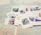 Polaroids On Map