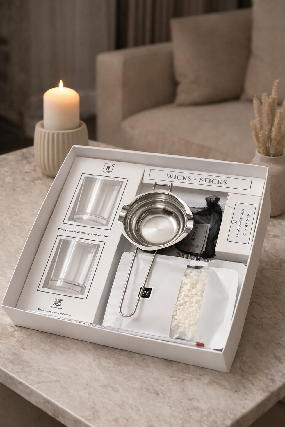 Thumbnail: Luxury 'Marble' Candle Making Kit
