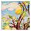 Thumbnail: Pocket square printed with a painting of a lemon tree in blue, green, yellow, and brown