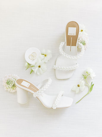 dolce vita wedding. shoes details shot
