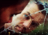 Man behind Broken Glass