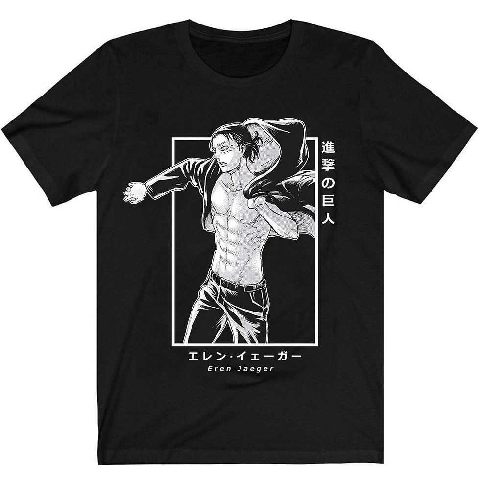 Attack on Titan T-Shirt Men Cotton