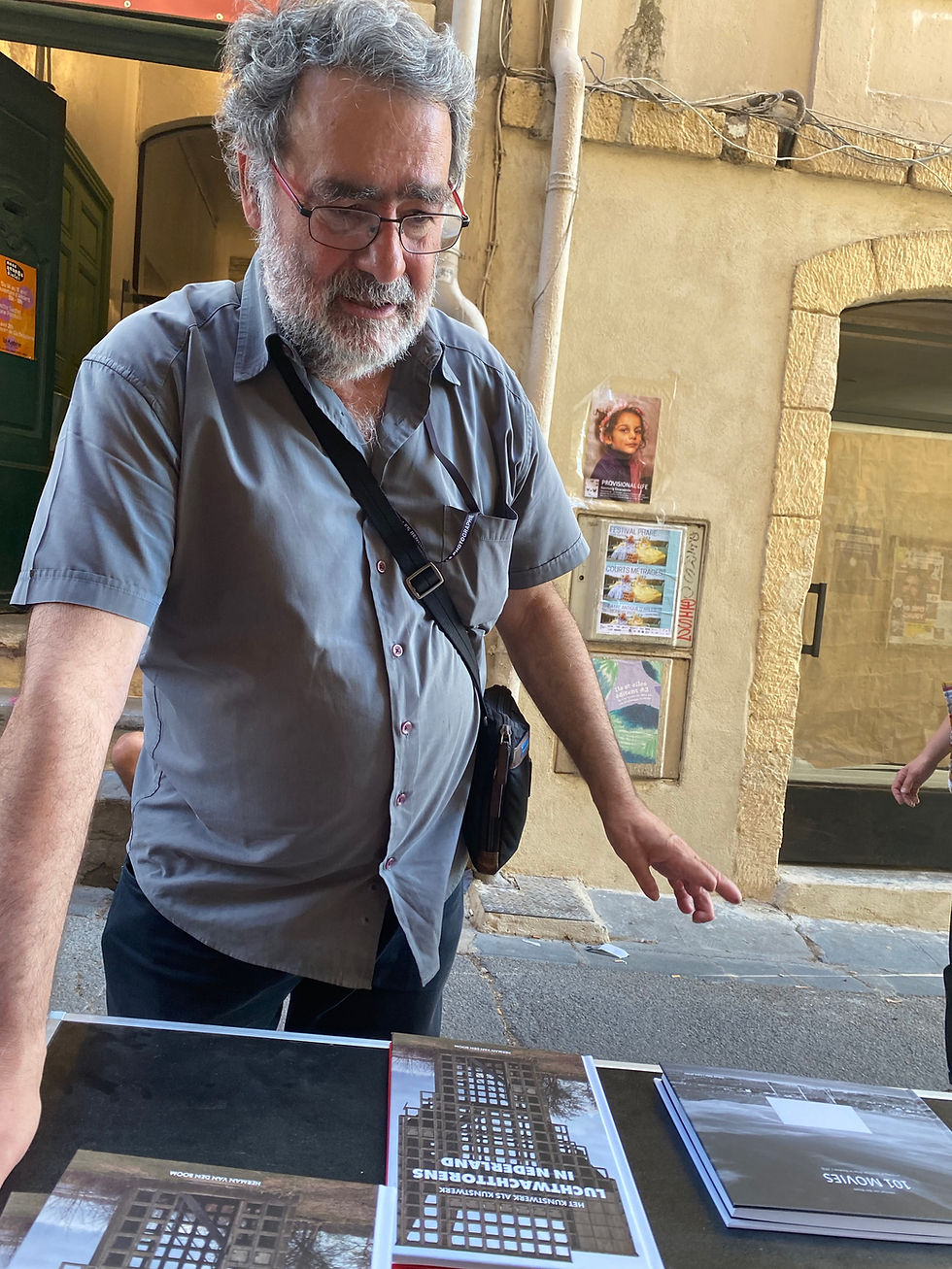 Juan Foncuberta and Vladimir Birgus at my book signing in Bookshop Café Lehmitz in Arles