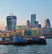 View Across The Thames, London